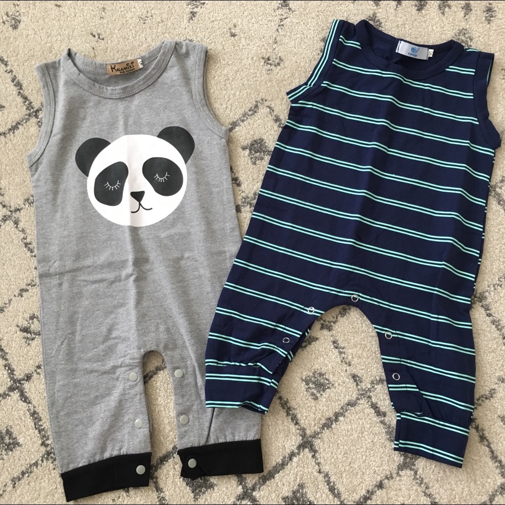 Baby Boy Girl Tank Top Rompers Size 18-24 Months